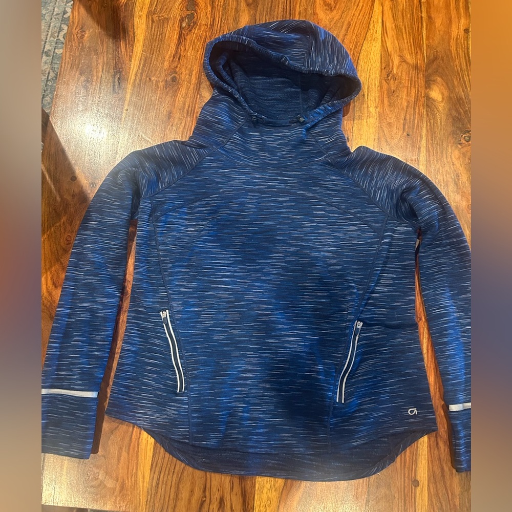 Women's Blue Hooded Gap Sweatshirt